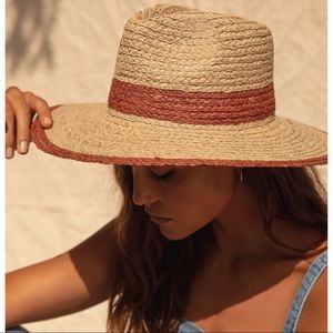 Billabong State of Mind Beige Multi Straw Hat
